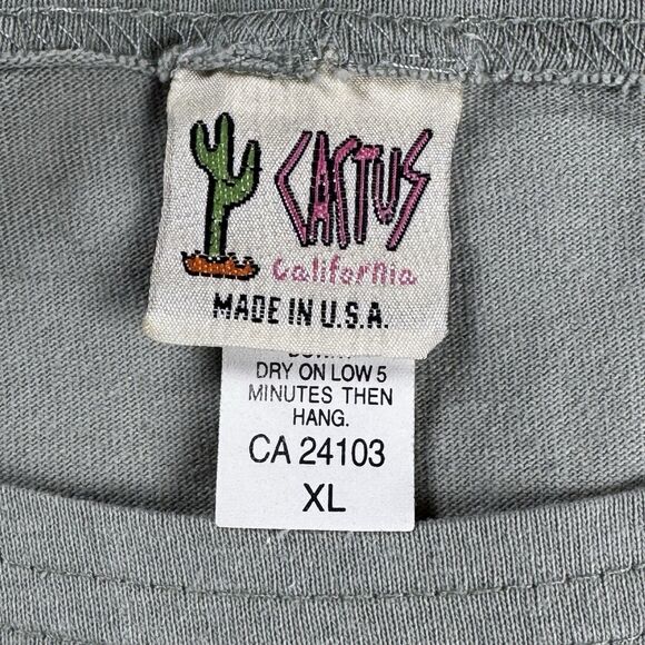 Vintage Cactus California Tunic Dress Womens XL Green Kokopelli Art Made in USA - Picture 2 of 12